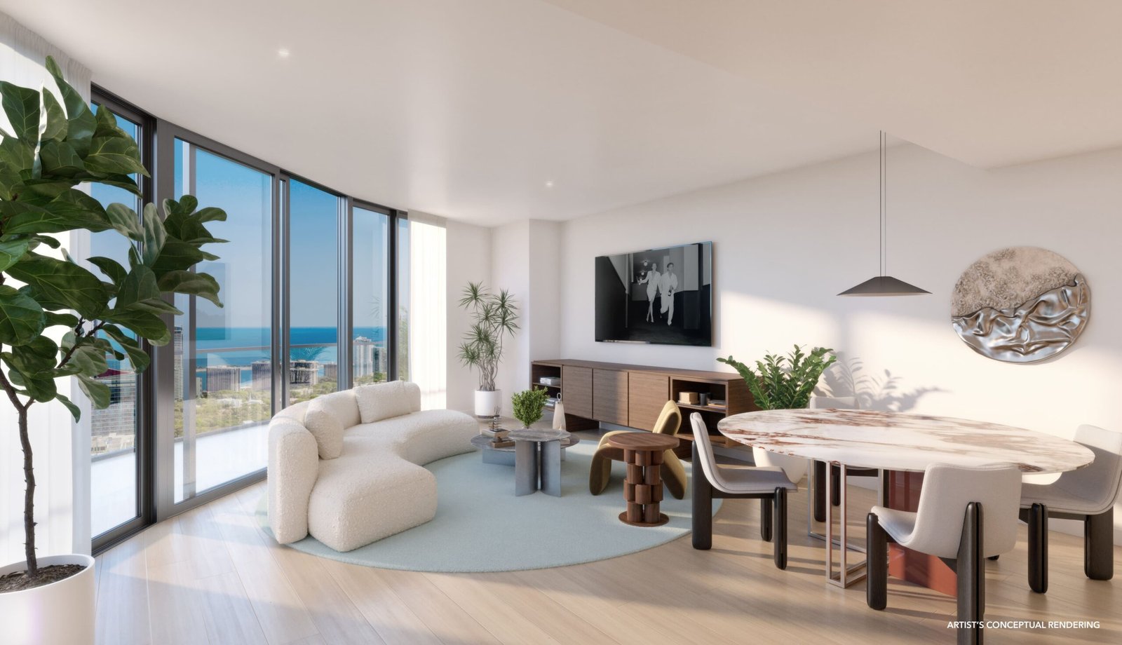 penthouse the standard living dining room